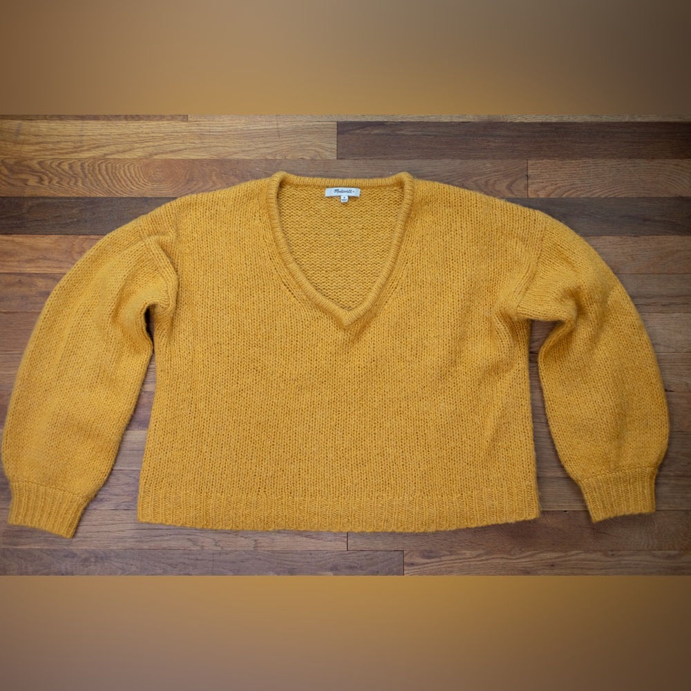 Madewell Sweater Balloon Sleeve Pullover size M